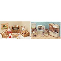 Los mejores  - Sylvanian Families - 5339 - Set de salón de hogar + 5341 - Set de Cocina